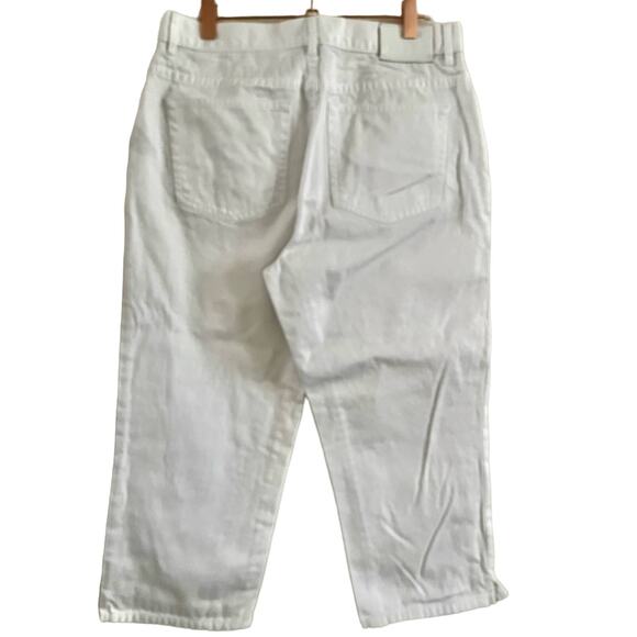 Vintage Ralph Lauren White Capri Jeans Pants Size 8 - Picture 5 of 6